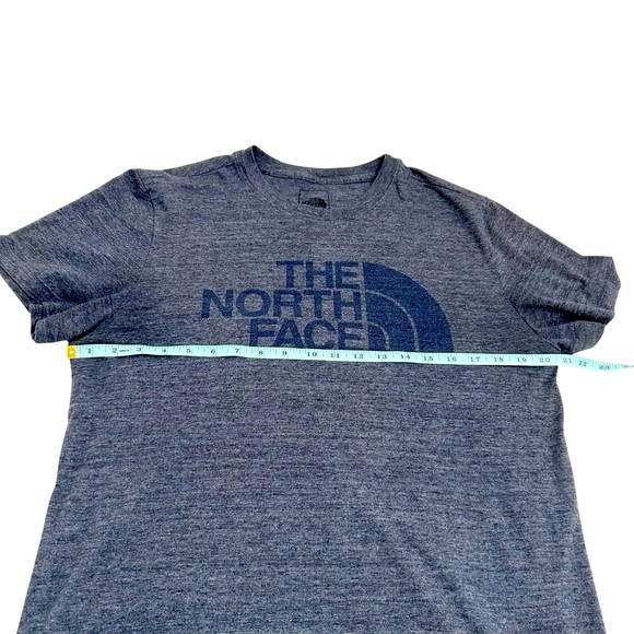 The North Face Large Men’s Half Dome Logo Heather Blue T-Shirt - Picture 7 of 8